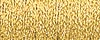 Kreinik 1/8 Inch Ribbon: 002J Japan Gold Cross Stitch