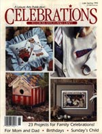 Celebrations to Cross Stitch and Craft Late Spring 1992 Cross Stitch