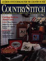 Country Stitch August 1989 Cross Stitch