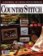 Country Stitch Jan/Feb 1990 Cross Stitch