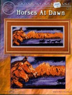 Horses At Dawn Cross Stitch