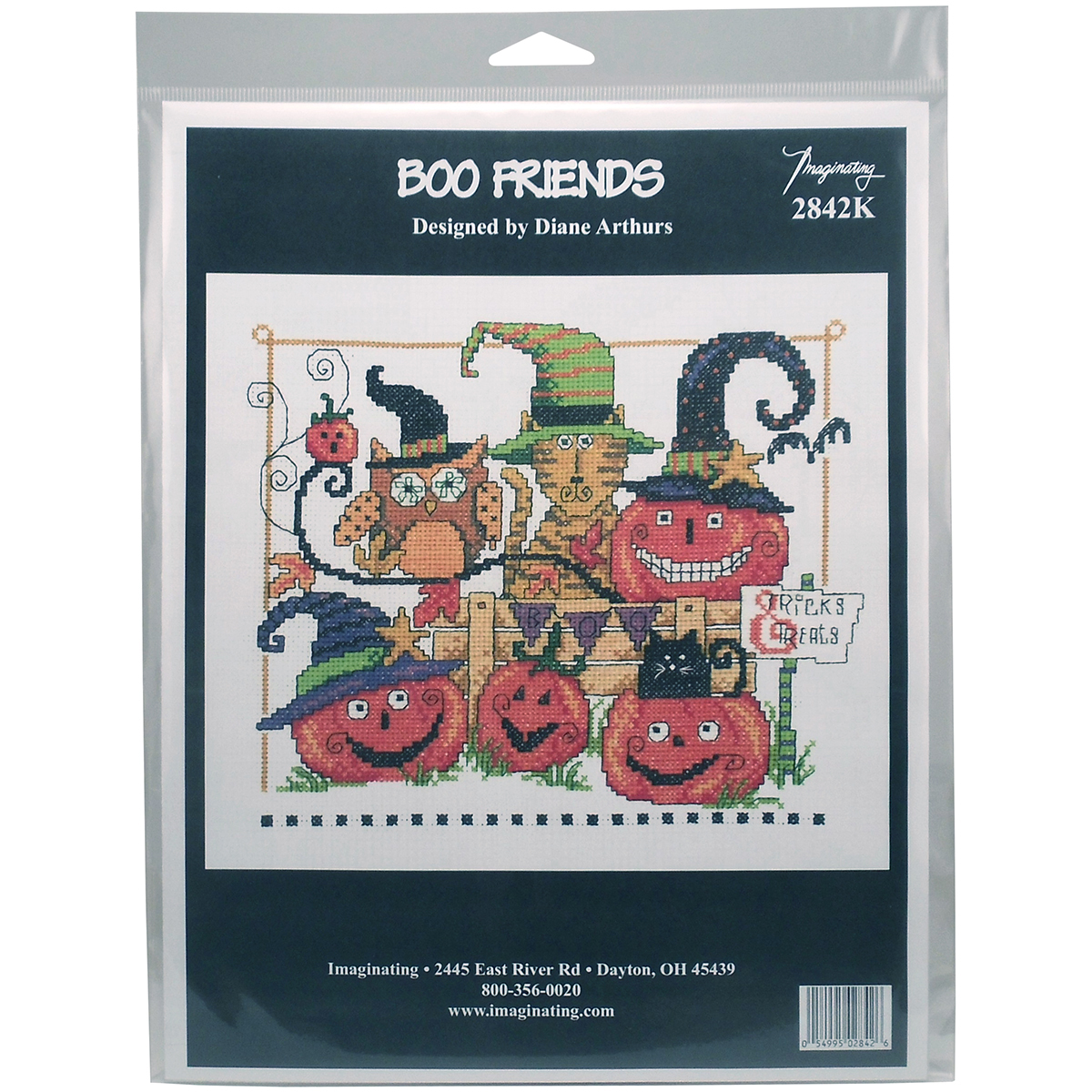 Boo Friends Counted Cross Stitch Kit by Imaginating Cross Stitch