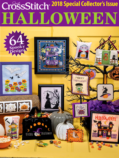 Just Cross Stitch 2018 Halloween Special Collector's Issue Cross Stitch