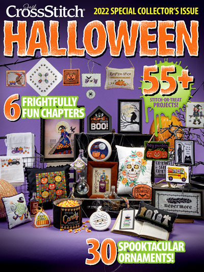Just Cross Stitch 2022 Halloween Special Collector's Issue Cross Stitch