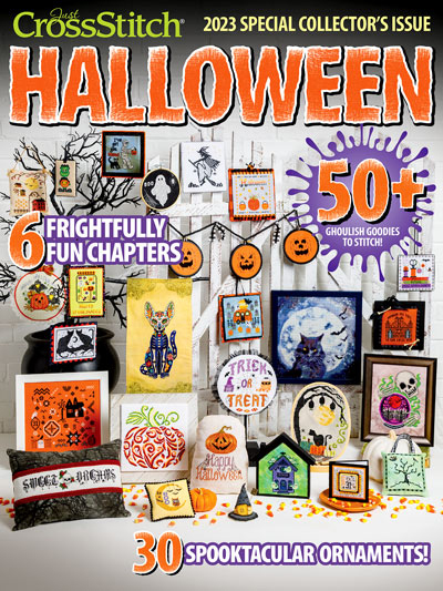 Just Cross Stitch 2023 Halloween Special Collector's Issue Cross Stitch