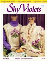 Shy Violets Cross Stitch