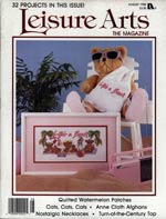 Leisure Arts The Magazine August 1988 Cross Stitch