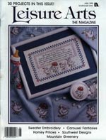 Leisure Arts The Magazine June 1990 Cross Stitch