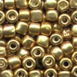Glass Pebble Beads: 05557 Old Gold Cross Stitch