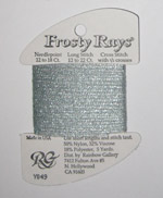 Rainbow Gallery Frosty Rays Y049 Pale Silver Green Cross Stitch