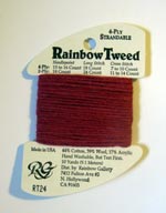 Rainbow Gallery Rainbow Tweed RT24 Dark Mauve Cross Stitch