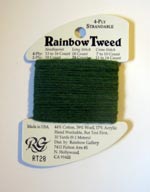 Rainbow Gallery Rainbow Tweed RT28 Dark Green Cross Stitch