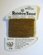 Rainbow Gallery Rainbow Tweed RT36 Dark Tan Cross Stitch