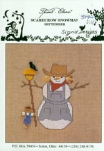 Scarecrow Snowman - September Cross Stitch
