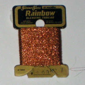 Rainbow Blending Thread: Copper Cross Stitch